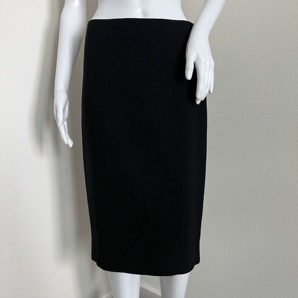 Carlisle Collection Women's Danica Career Skirt Size 4 Black Pleated Bottom